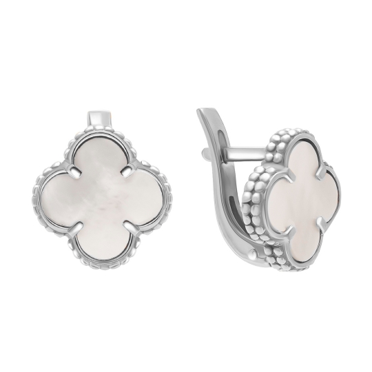 Серьги из серебра с ониксами