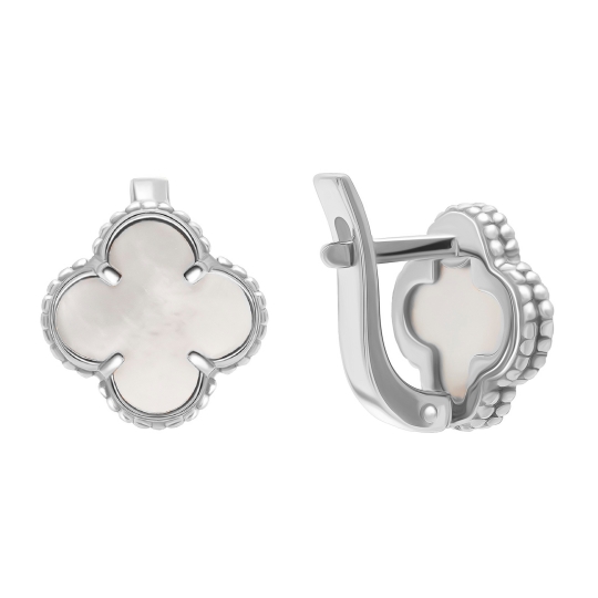 Серьги из серебра с ониксами