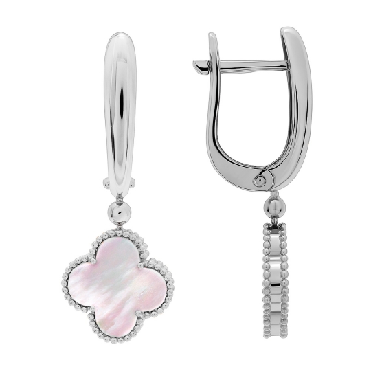 Серьги из серебра с ониксами