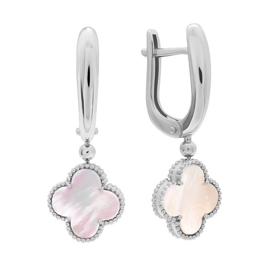 Серьги из серебра с ониксами