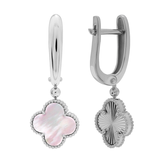 Серьги из серебра с ониксами