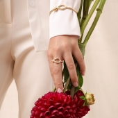 Браслет из лимонного золота