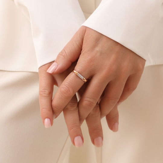 Серьги из золота с фианитами