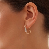 Серьги из золота с фианитами