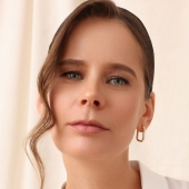 Серьги из золота с фианитами