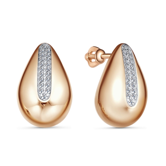 Серьги из золота с бриллиантами