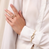 Кольцо из лимонного золота