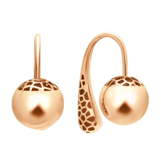 Серьги из золота с эмалью