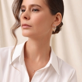 Колье из золота с фианитом