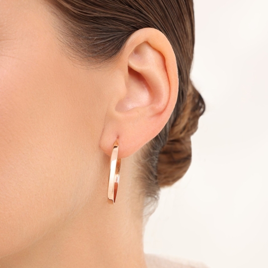 Серьги из комбинированного золота