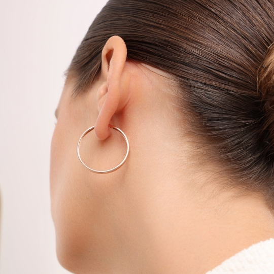 Серьги из комбинированного золота