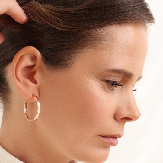 Серьги из комбинированного золота