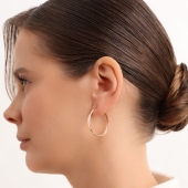 Серьги-конго из золота