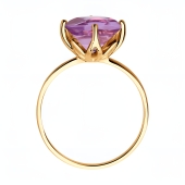 Кольцо из золота с аметистом
