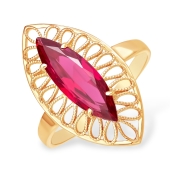 Кольцо из золота с корундом