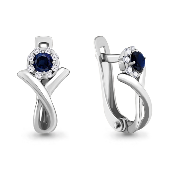Серьга-кафф из серебра
