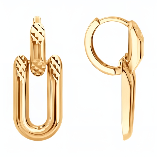 Серьги из белого золота с сапфирами 