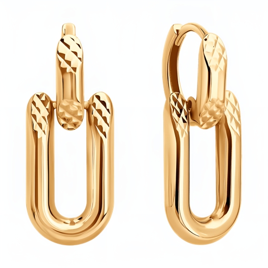 Серьги из белого золота с сапфирами 