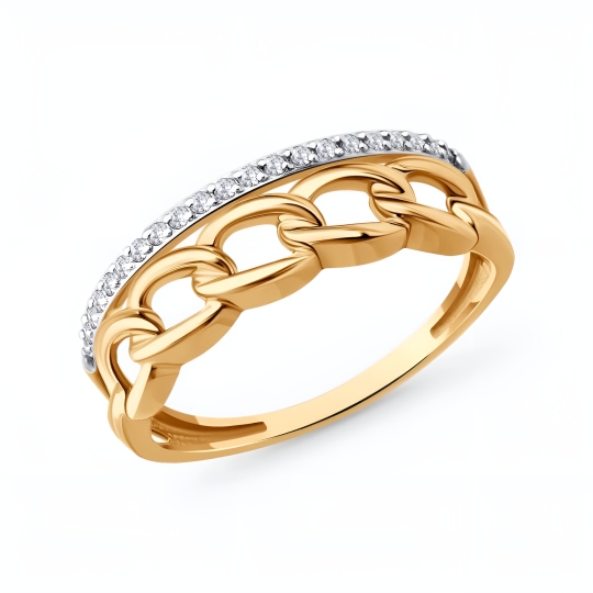 Кольцо из золота с сапфиром