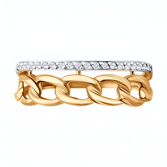 Кольцо из золота с сапфиром