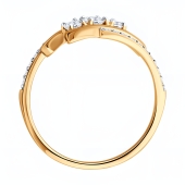 Кольцо из золота с фианитами