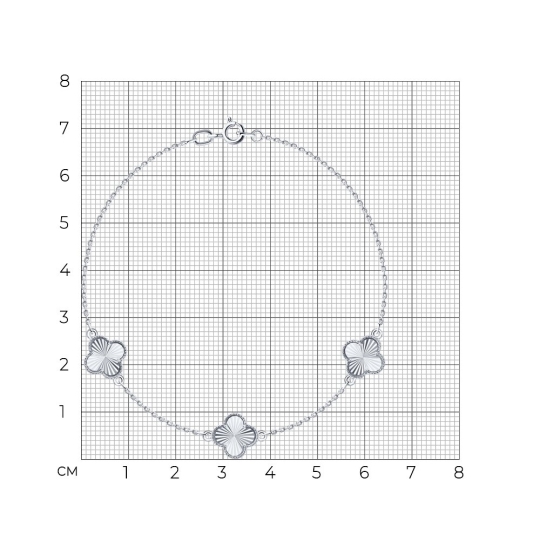 Браслет из белого золота