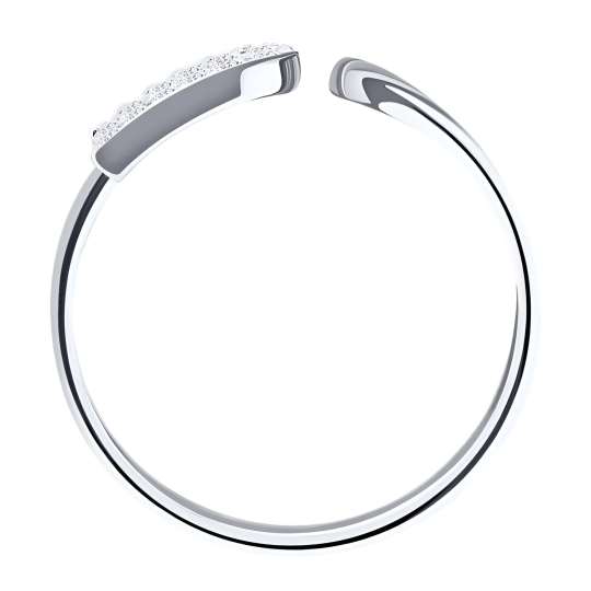 Кольцо из золота с фианитами