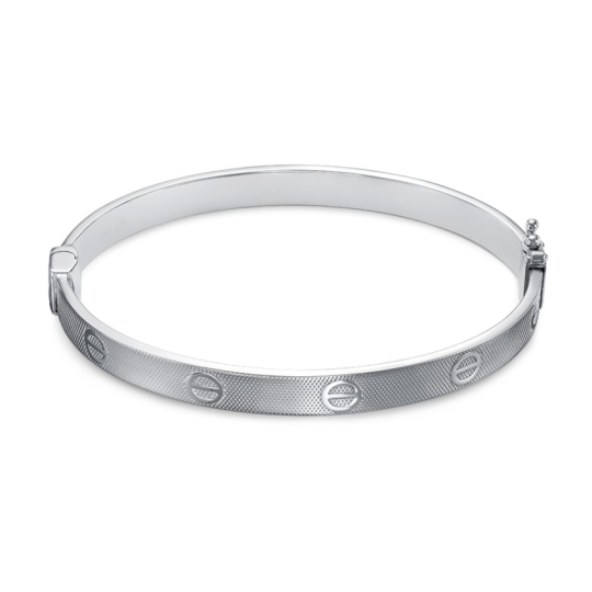 Браслет из текстиля с серебряными вставками