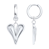 Серьги-трансформеры из серебра