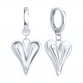 Серьги-трансформеры из серебра