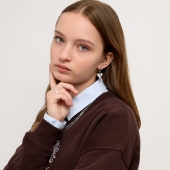 Серьги-трансформеры из серебра