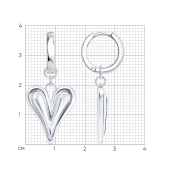 Серьги-трансформеры из серебра