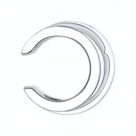 Серьги из серебра с ювелирными кристаллами