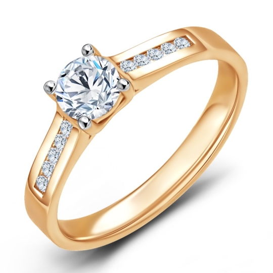 Кольцо из золота с топазом Swiss