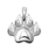 Подвеска из серебра с фианитами