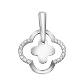 Подвеска из серебра с фианитами