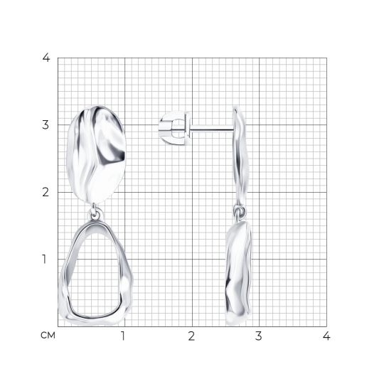 Серьги из серебра