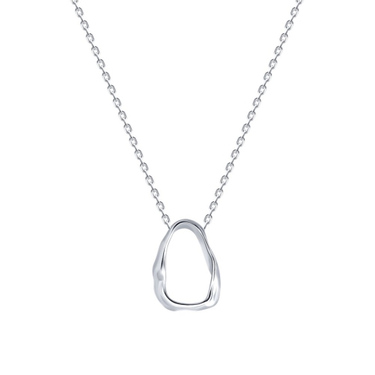 Колье из серебра с фианитами