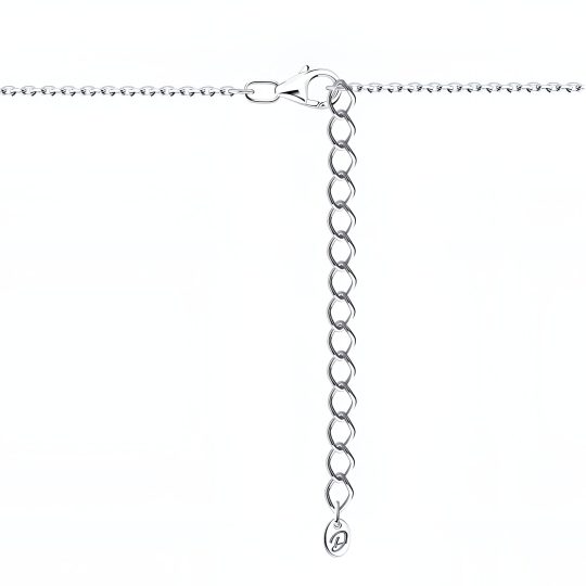 Колье из серебра с фианитами