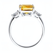 Кольцо из серебра с фианитами