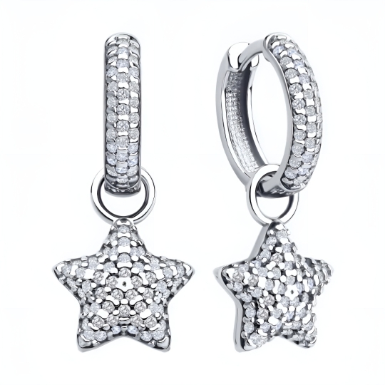 Серьги из серебра с эмалью