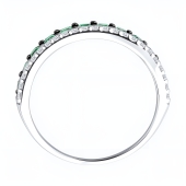 Кольцо из серебра с фианитами