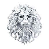 Брошь из серебра с фианитами 