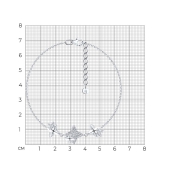 Браслет из серебра с фианитами