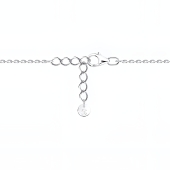 Браслет из серебра с фианитами