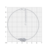 Браслет из серебра с фианитами