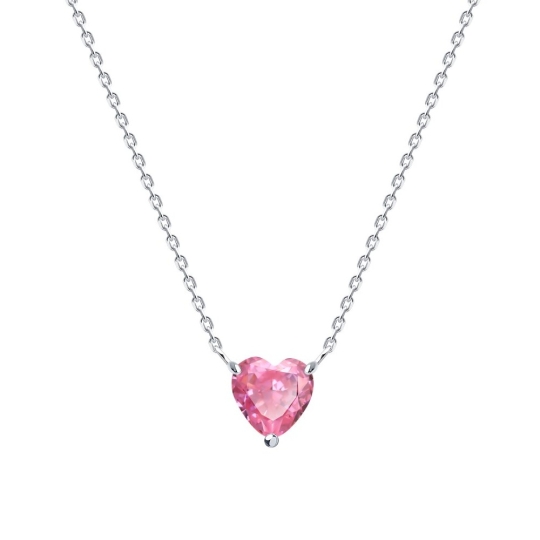 Колье из серебра с фианитом