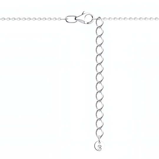 Колье из серебра с фианитом