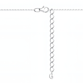 Колье из серебра с фианитом