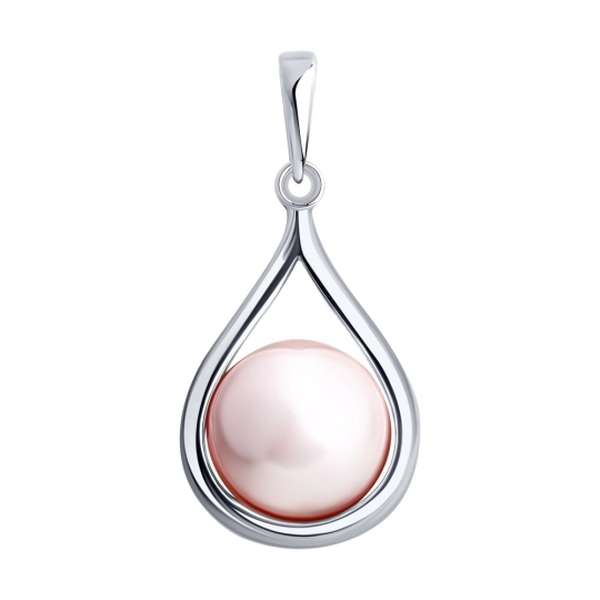 Серьги из серебра с жемчугом